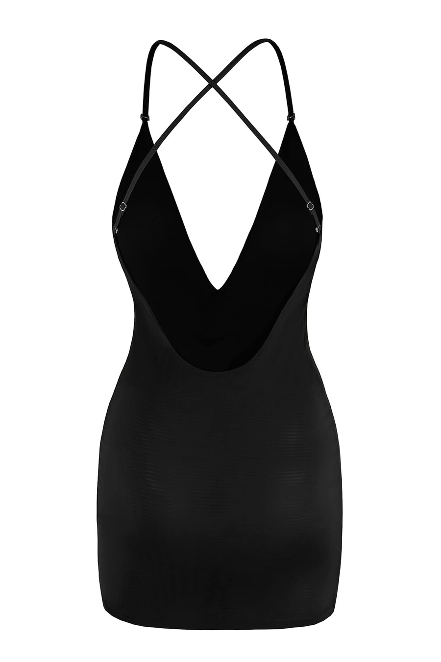 sukienka mini intimates soft mesh multiway w kolorze czarnym
