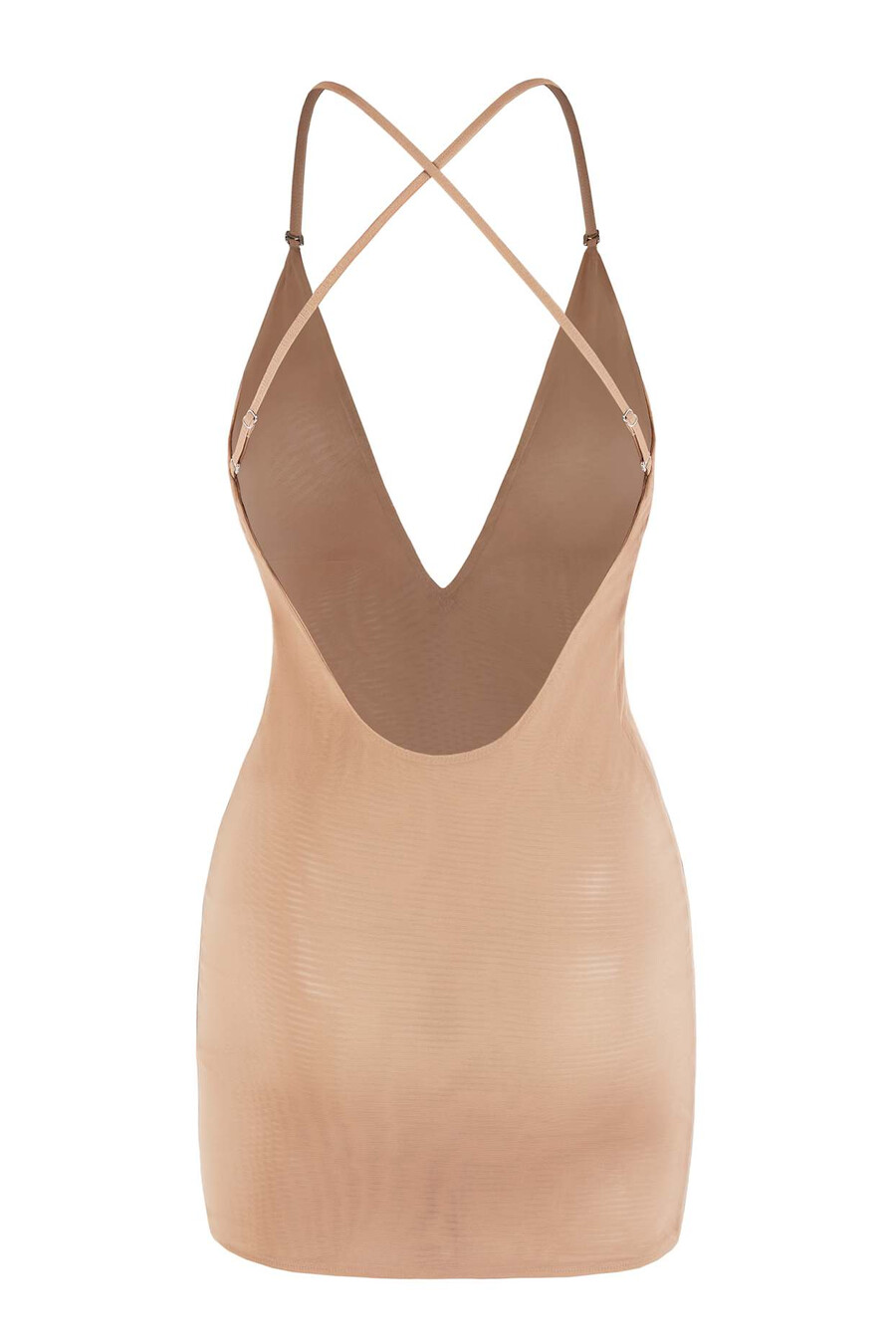 sukienka mini intimates soft mesh multiway w kolorze ciepłej brzoskwini